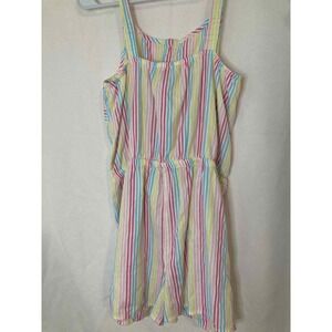 Tommy Hilfiger Girls Romper Striped‎ Sleeveless Romper Xtra Large 16 Colorful